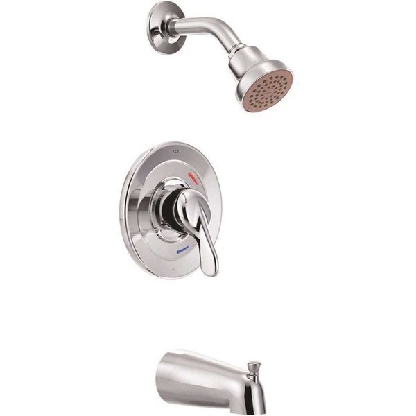 Cleveland Faucet Group Cornerstone Single-Handle 1 Spray Setting Tub and Shower Faucet in Chrome 40311CGR